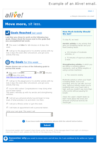 Alive! Email Example
